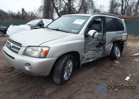 2006 Toyota Highlander Hybrid Limited V6 z USA, uszkodzony, nr VIN JTEEW21AX60003189